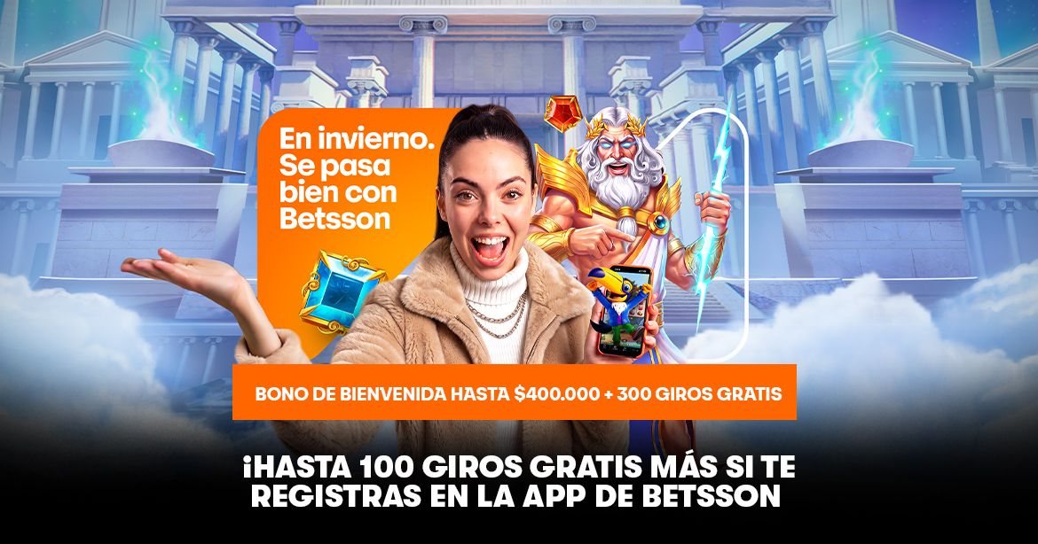 Bono de bienvenida de casino de Betsson Chile con giros gratis