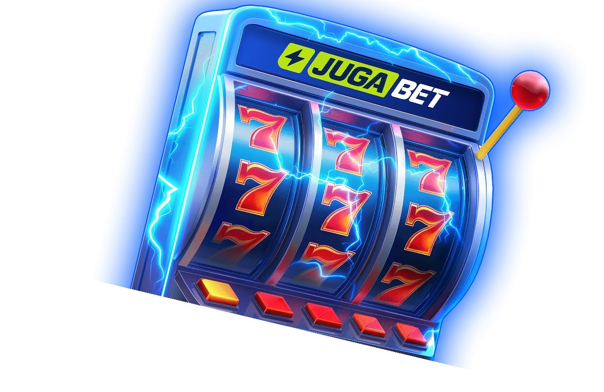 Arte oficial de Jugabet con una tragamoneda de la marca