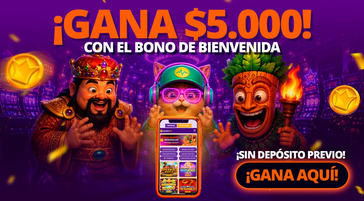 Arte de registro de Latamwin: gana $5.000 con el bono de bienvenida, sin depósito previo