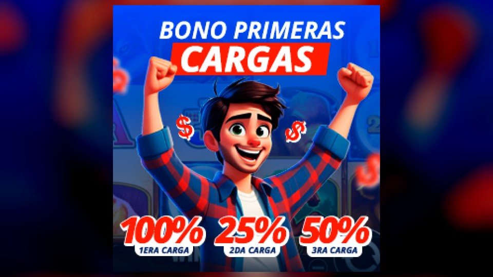 Arte oficial de WinChile con los bonos de primera, segunda y tercera carga