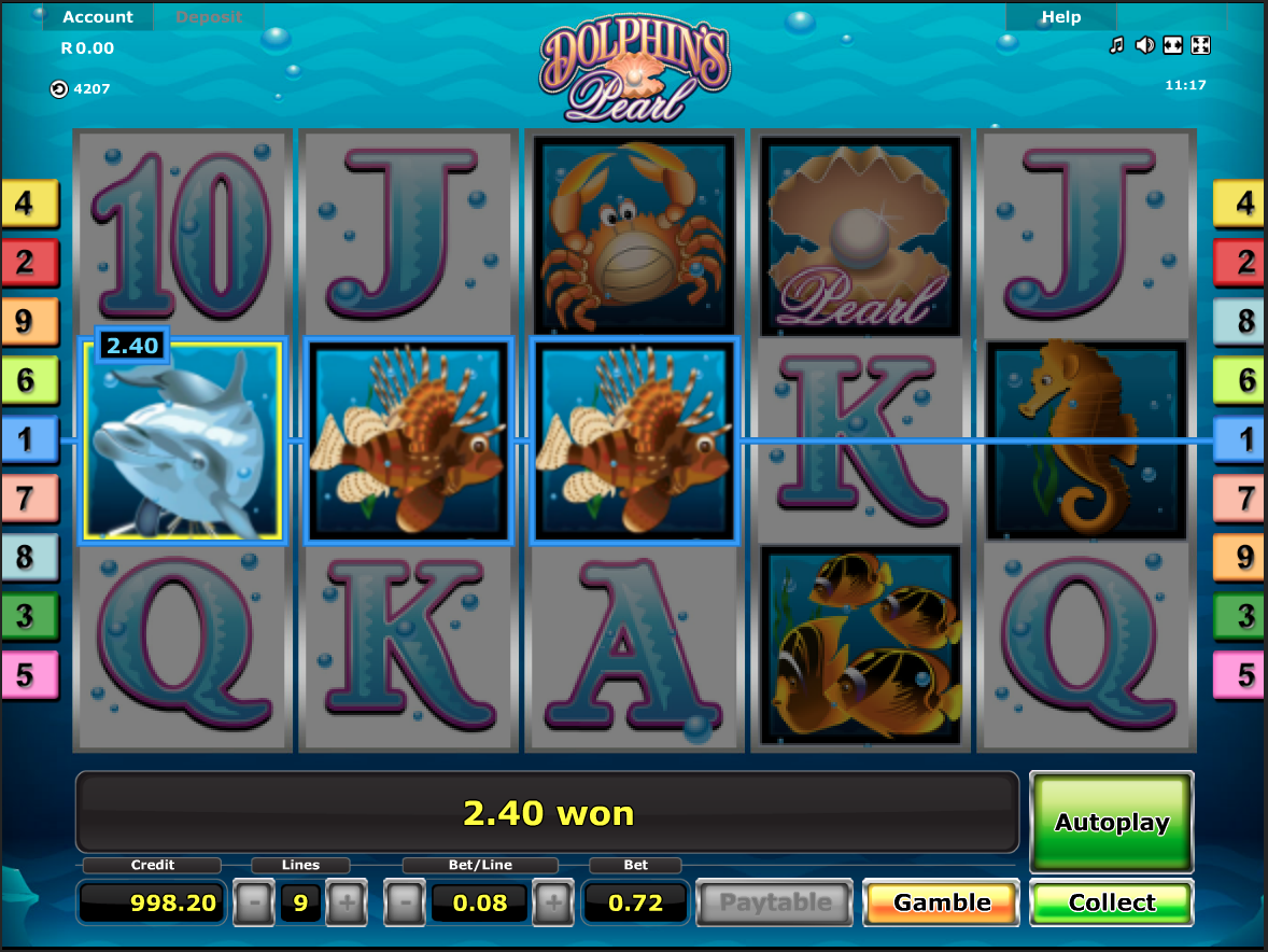 Dolphin's Pearl — captura